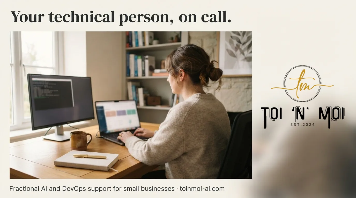 Your technical person, on call — fractional AI and DevOps support for small businesses