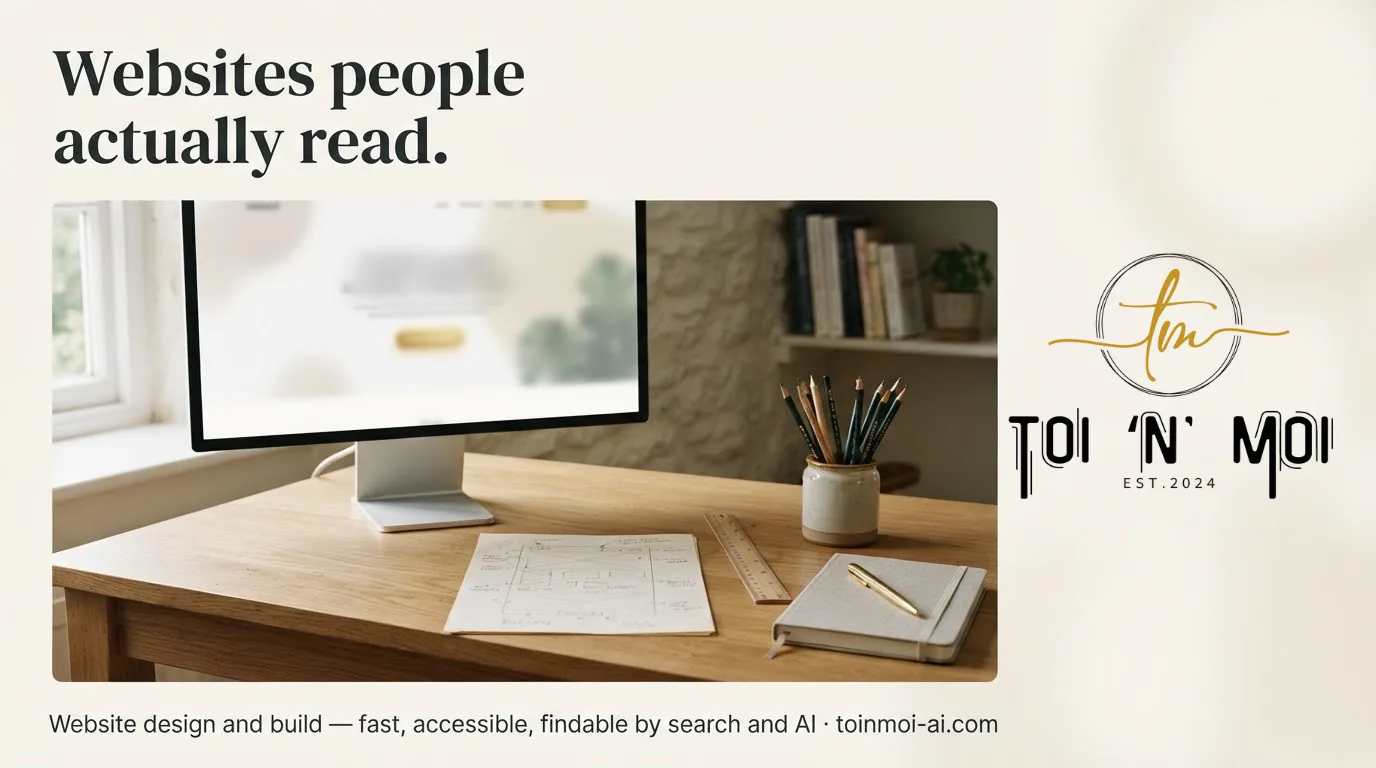 Websites people actually read — website design and build